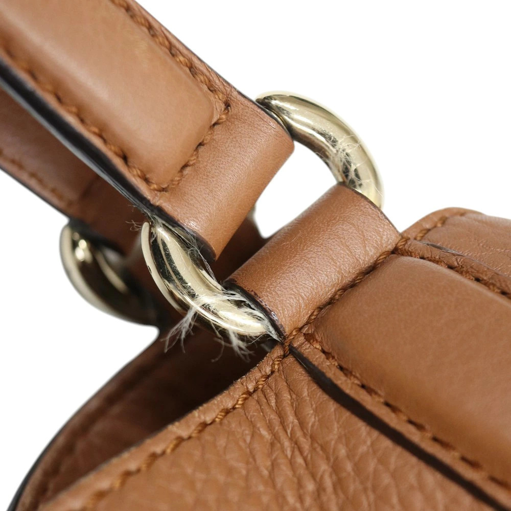 Gucci Soho Tote Bag Leather Brown